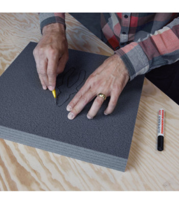 KYOTO FOAM Inlay for 2U rack drawers can be cut to size
