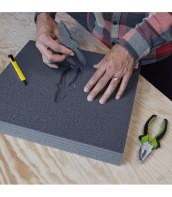 KYOTO FOAM Inlay for 2U rack drawers can be cut to size