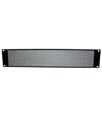19" U-Shaped Ventilation Panel with Round Holes