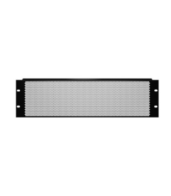 19" U-Shaped Ventilation Panel with Round Holes