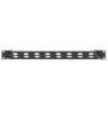19" Angled Rack Panel for 8 x D-TYPE Sockets