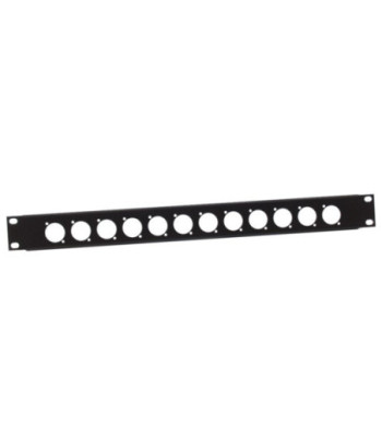 19" U-Shaped Rack Panel 12 Sockets 1 U