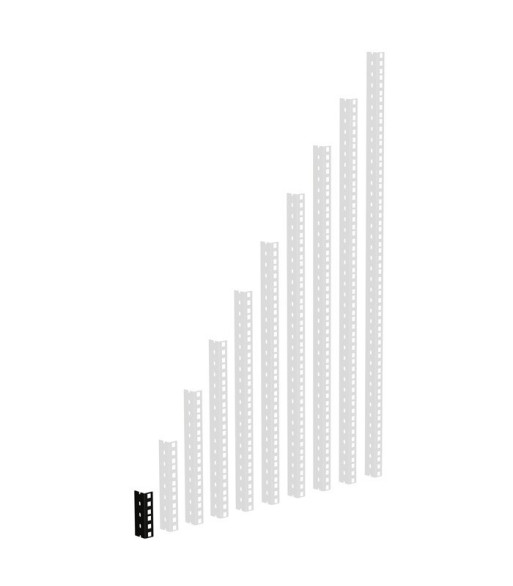 Heavy Duty Rack Strip black 2 U