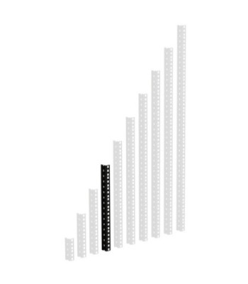 Heavy Duty Rack Strip black 8 U
