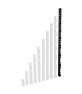 Heavy Duty Rack Strip black 20 U