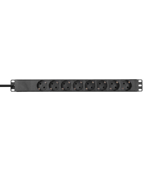 19" Power Strip 1U 8-way with switch