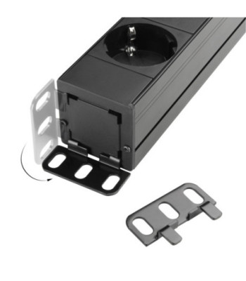 19" Power Strip 1U 8-way with switch