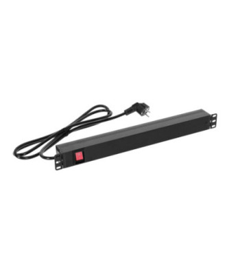 19" Power Strip 1U 8-way with switch