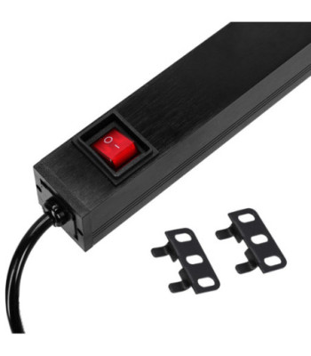 19" Power Strip 1U 8-way with switch