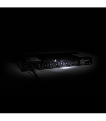 Power Conditioner with voltmeter and ammeter and rack lighting