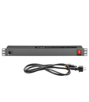 19" Power Strip 1U 8-way with IP65 power cable