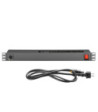 19" Power Strip 1U 8-way with IP65 power cable