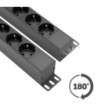 19" Power Strip 1U 8-way with IP65 power cable