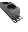 19" Power Strip 1U 8-way with French standard