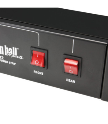 19" Power Strip 2U 9-way with 2 switches