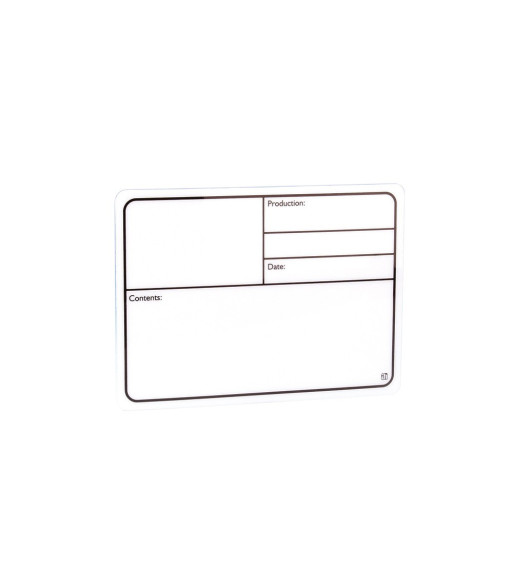 Tour Label plastic white self-adhesive 130 x 85mm