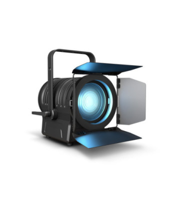 Cameo Theater Spot with Fresnel Lens and 200 W 6-in-1 LED in Black Housing