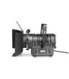 Cameo Theatre Spotlight with PC Lens and 60W RGBW LED in Black Housing