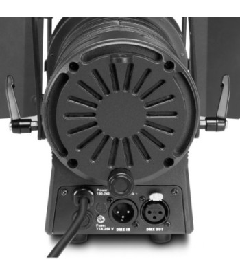 Cameo Theatre Spotlight with PC Lens and 40 Watt Warm White LED in Black Housing