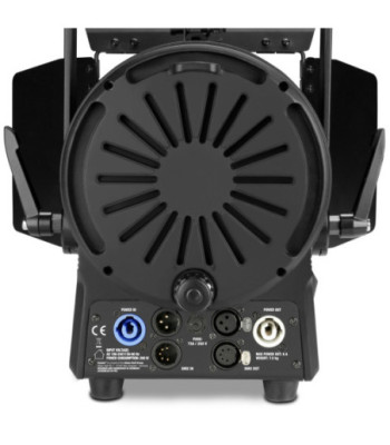 Cameo Theatre Spotlight with Fresnel Lens and 180 Watt Warm White LED in Black Housing