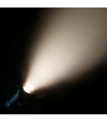 Cameo Theatre Spotlight with Fresnel Lens and 180 Watt Warm White LED in Black Housing