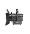 Cameo Theatre Spotlight with Fresnel Lens and 100 Watt Warm White LED in Black Housing