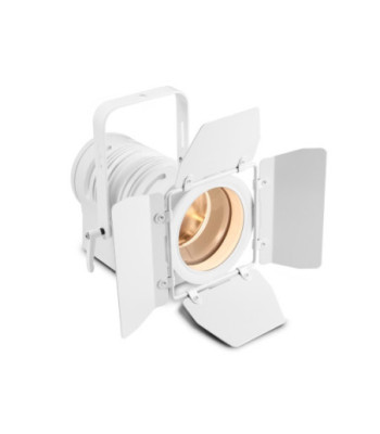 Cameo Theatre Spotlight with PC Lens and 40 Watt Warm White LED in White Housing