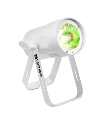 Cameo Compact Spot Light With 15W RGBW LED In White Housing