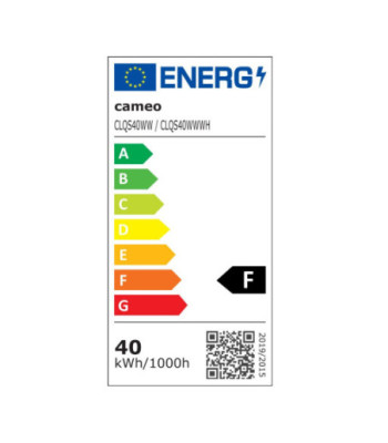 Cameo Compact Spot with 40 W WW-LED Finished in Black