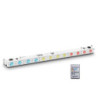 Cameo 12 x 3 W TRI LED Bar in White Housing with IR Remote Control