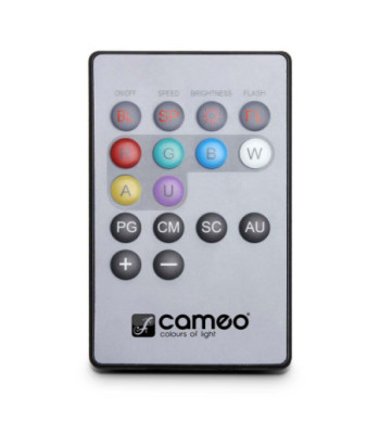 Cameo 12 x 3 W TRI LED Bar in White Housing with IR Remote Control