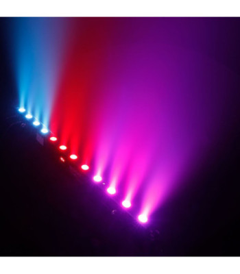 Cameo 12 x 3 W TRI LED Bar in Black Housing with IR Remote Control