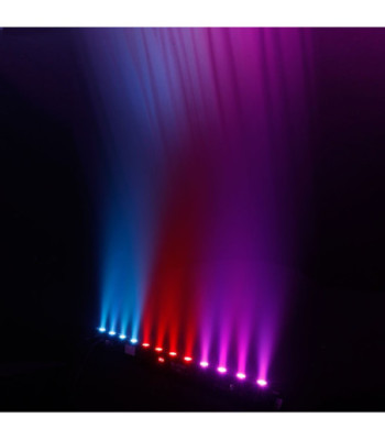 Cameo 12 x 3 W TRI LED Bar in Black Housing with IR Remote Control