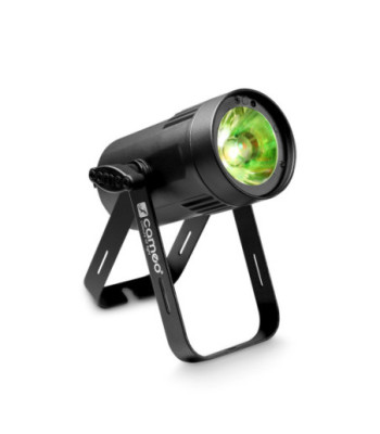 Cameo Compact Spot Light With 15W RGBW LED In Black Housing