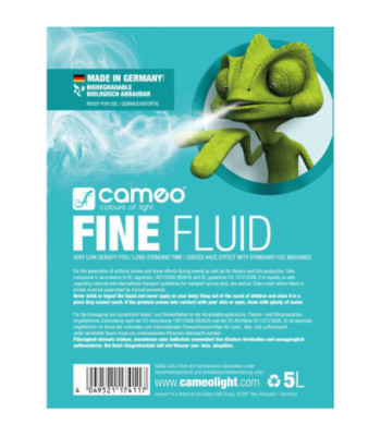 Cameo Haze Effect Fog Fluid with Very Low Density and Very Long Standing Time 5 L