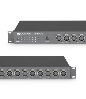 Cameo 6-Channel DMX Splitter / Booster (3 Pin and 5 Pin)