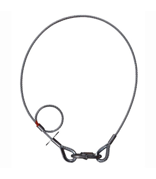 Safety Rope 4 mm with Fall Brake and Chain Link length 1 m