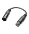 Adapter DMX Cable | Adam Hall® XLR 3-pole Female x XLR 5-pole Male | 0.2 m