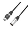 Adapter DMX Cable | Adam Hall® XLR 3-pole Female x XLR 5-pole Male IP65 | 0.2 m