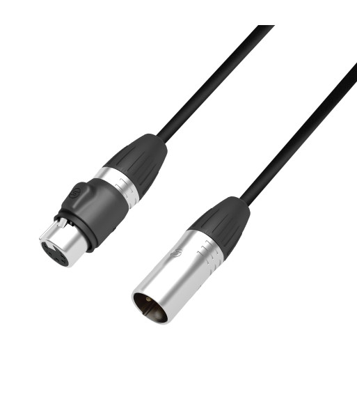 Adapter DMX Cable | Adam Hall® XLR 5-pole Female x XLR 3-pole Male IP65 | 0.2 m