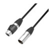 Adapter DMX Cable | Adam Hall® XLR 5-pole Female x XLR 3-pole Male IP65 | 0.2 m