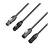 Hybrid Cable | Power & DMX | Neutrik® XLR 3-pole x TRUE1® | 3 m