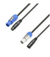 Hybrid Cable | Power & DMX | XLR 3-pole x Adam Hall® K4CPFIN & OUT | 10 m