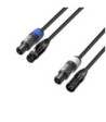 Hybrid Cable | DMX Neutrik® 3-pole XLR x powerCON® | 3 m