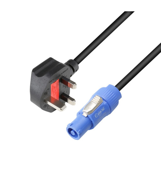 Power Cable | Adam Hall® K4CPFIN x BS1363/A | 1.5 m