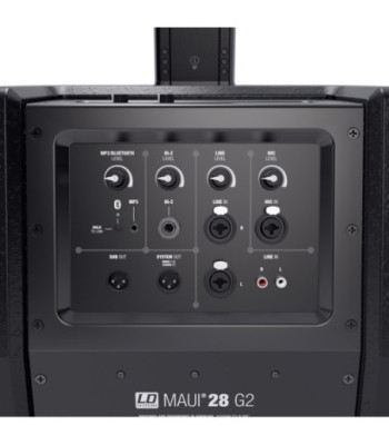 LD Systems Compact column PA system active with built-in mixer and Bluetooth black