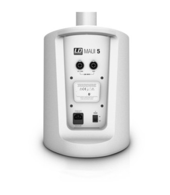 LD Systems Ultra Portable Column PA System with Mixer and Bluetooth white