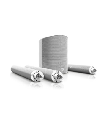 LD Systems Ultra Portable Column PA System with Mixer and Bluetooth white