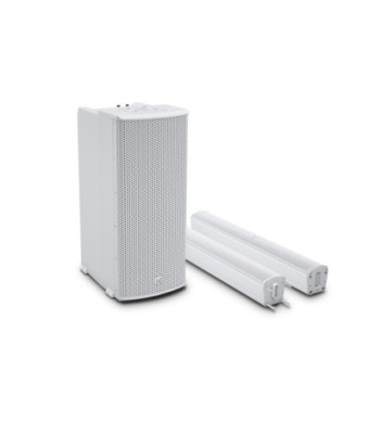 LD Systems Portable Column PA System with Mixer and Bluetooth white