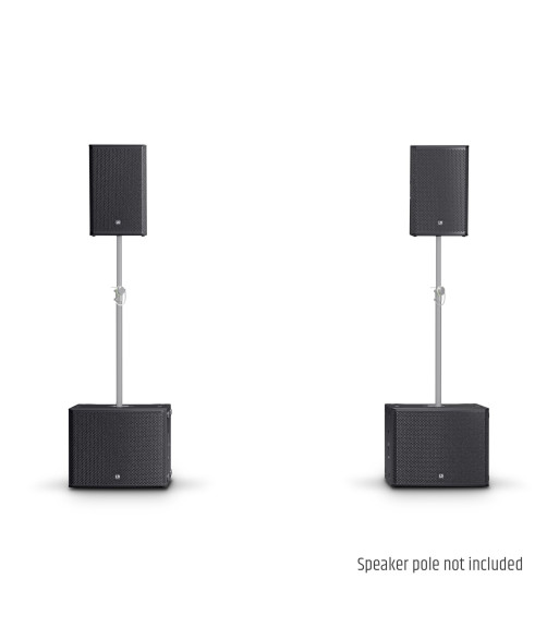 LD Systems 2 x 12" powered PA Speaker + 2 x 18" powered Subwoofer